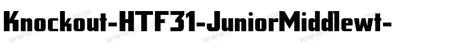 Knockout-HTF31-JuniorMiddlewt字体转换