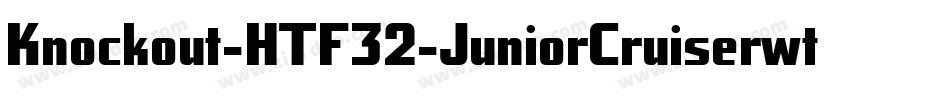 Knockout-HTF32-JuniorCruiserwt字体转换