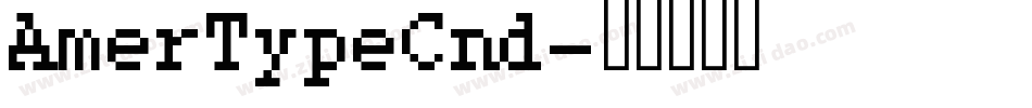 AmerTypeCnd字体转换