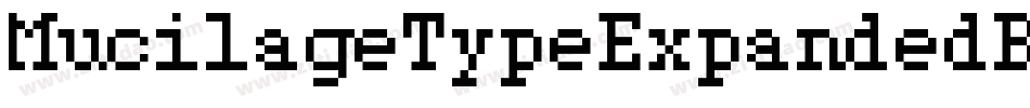 MucilageTypeExpandedBold-4jvx字体转换