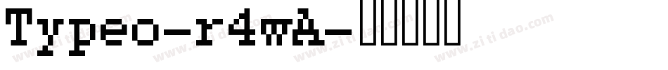 Typeo-r4wA字体转换