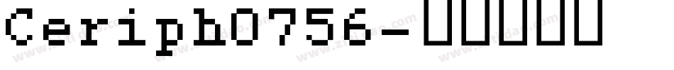 Ceriph0756字体转换