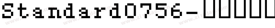 Standard0756字体转换