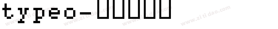 typeo字体转换
