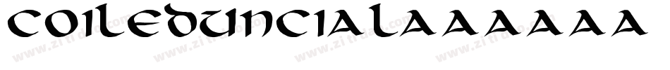 CoiledUncial字体转换