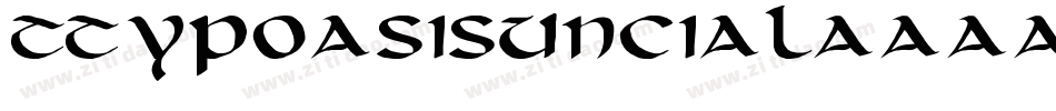 TypoasisUncial字体转换