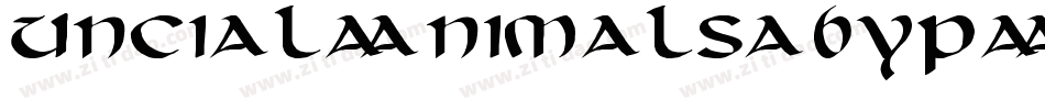 UncialAnimals-6ypA字体转换