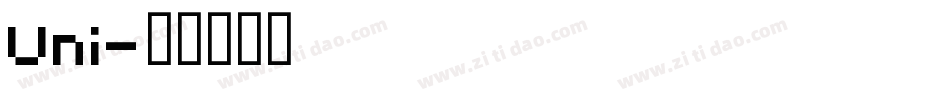 Uni字体转换