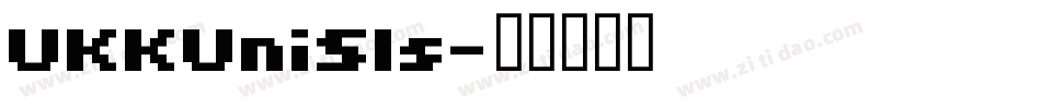 UKKUniSls字体转换