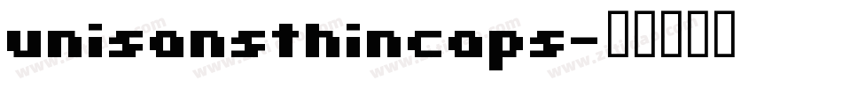 unisansthincaps字体转换