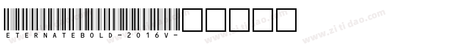 EternateBold-2O16v字体转换