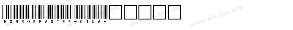 Horrormaster-o10V字体转换