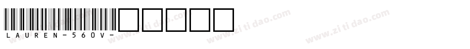 Lauren-560v字体转换