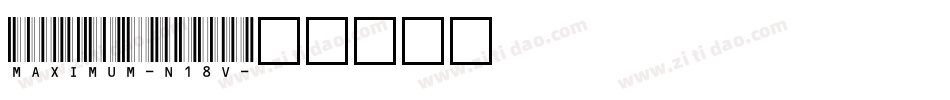 Maximum-n18V字体转换