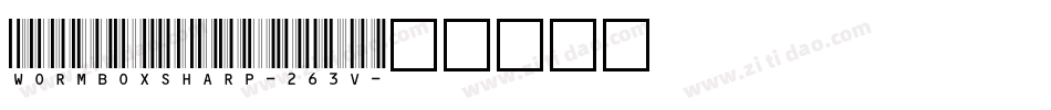 WormboxSharp-263v字体转换