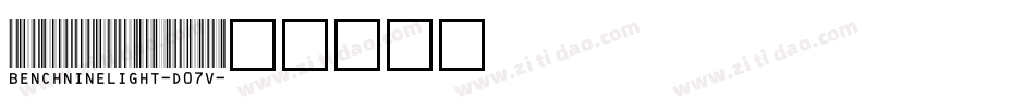 BenchnineLight-d07V字体转换