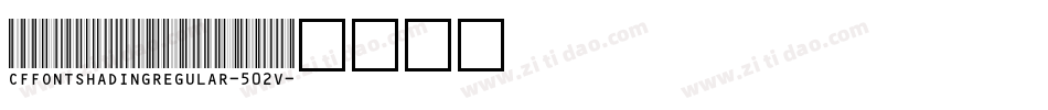 CfFontShadingRegular-502V字体转换