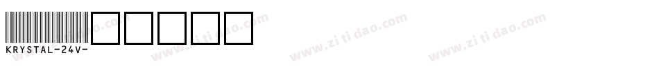 Krystal-24v字体转换