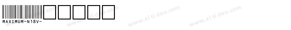 Maximum-n18V字体转换