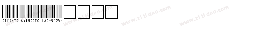 CfFontShadingRegular-502V字体转换