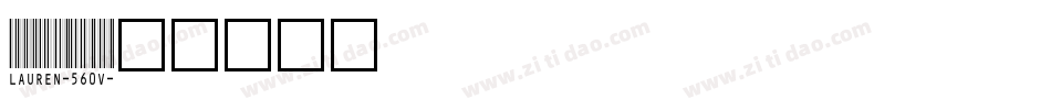 Lauren-560v字体转换