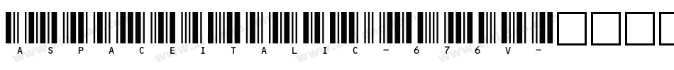 AspaceItalic-676v字体转换