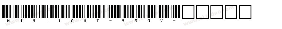M1MLight-590V字体转换