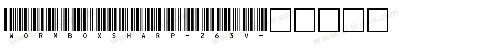 WormboxSharp-263v字体转换