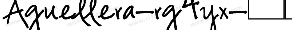 Aguellera-rg4yx字体转换