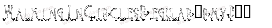 WalkingInCirclesRegular-rmyB字体转换