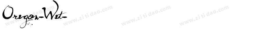 Oregon-Wet字体转换