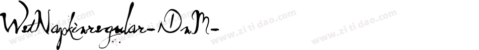 WetNapkinregular-1DnM字体转换