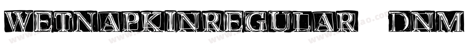 WetNapkinregular-1DnM字体转换