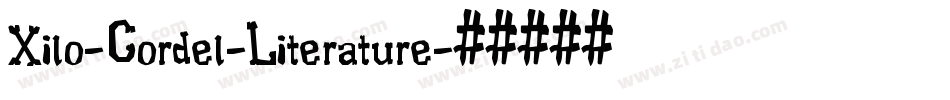 Xilo-Cordel-Literature字体转换