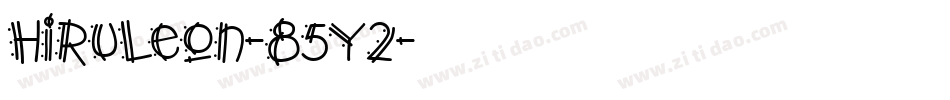 Hiruleon-85y2字体转换