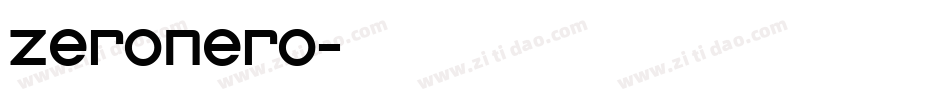 zeronero字体转换