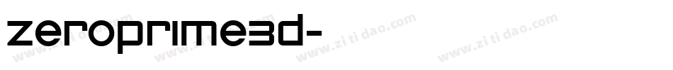 zeroprime3d字体转换