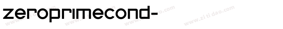 zeroprimecond字体转换