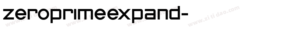 zeroprimeexpand字体转换