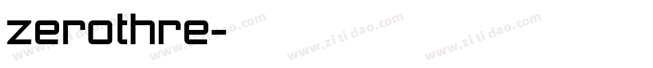 zerothre字体转换