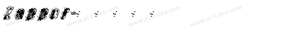 Zapper字体转换
