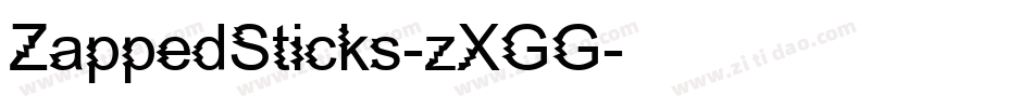 ZappedSticks-zXGG字体转换