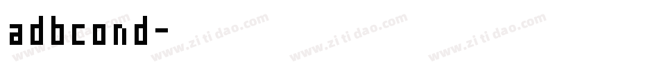 adbcond字体转换