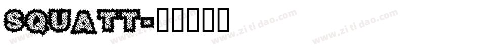 SQUATT字体转换