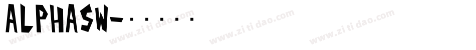 ALPHASW字体转换