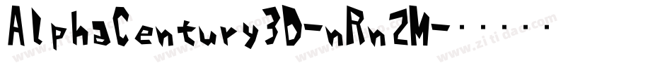 AlphaCentury3D-nRn2M字体转换