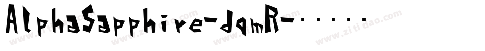 AlphaSapphire-dqmR字体转换