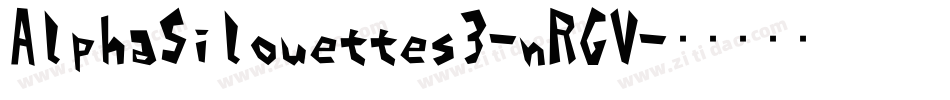 AlphaSilouettes3-nRGV字体转换