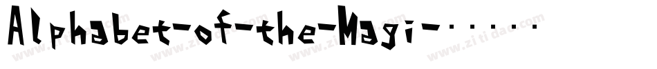 Alphabet-of-the-Magi字体转换