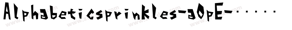 Alphabeticsprinkles-aOpE字体转换